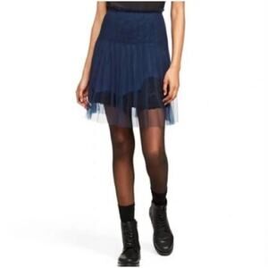 Rodarte Navy Lace Skirt NWT Size 11
